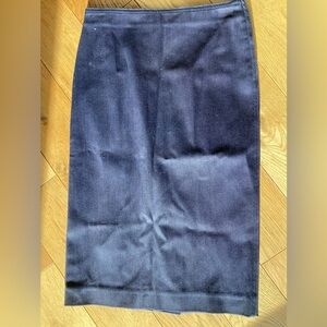 Prada navy pencil skirt